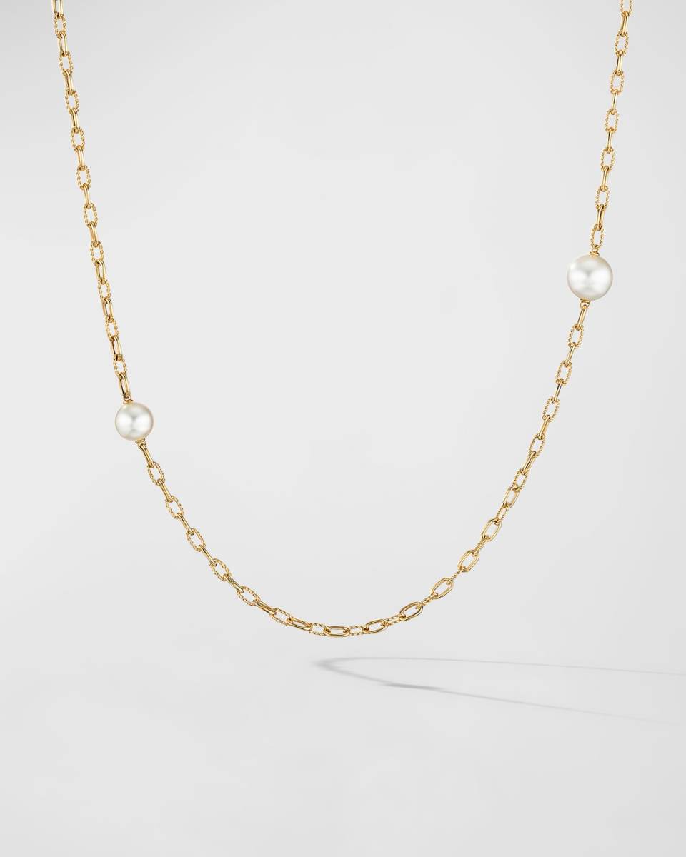 3mm DY Madison Pearl Necklace PE 18K