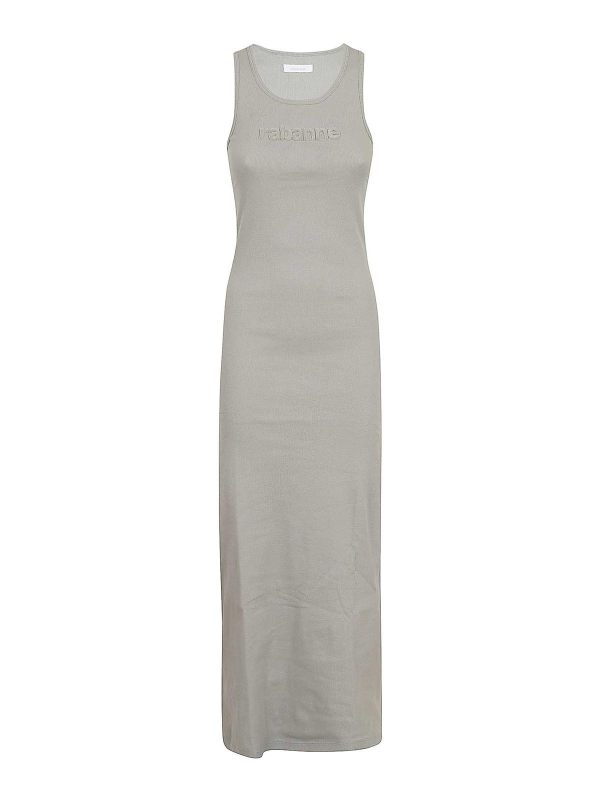 Paco Rabanne Robe Au Genou - Gris