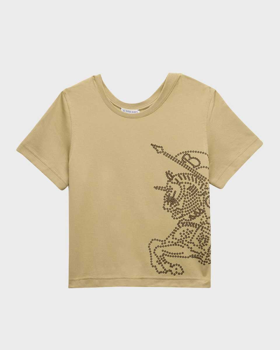 Boy's Cedar T-Shirt W/ Equestrian Knight Design, Size 3-14