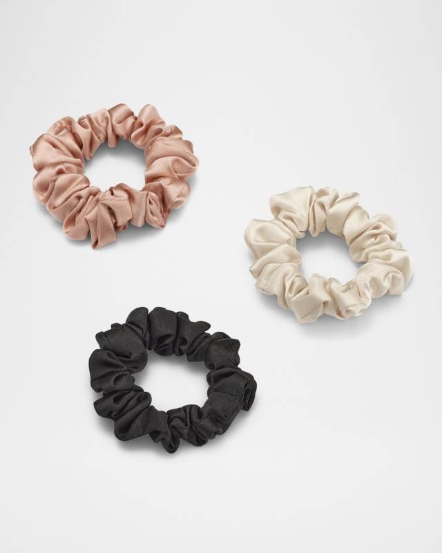 Gia Multicolor Silk Scrunchie, Set of 2