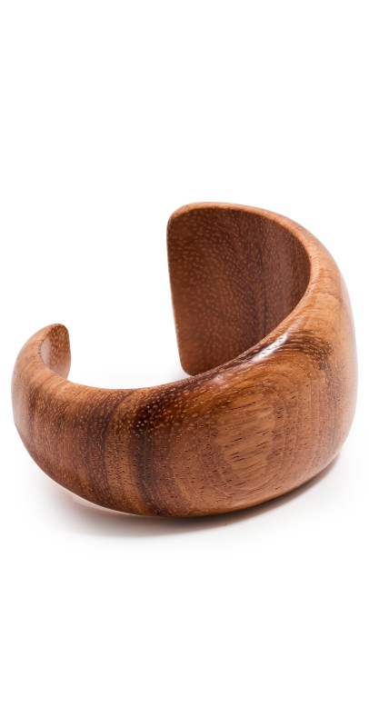 Isabel Marant Wood Bracelet Burnt Henna