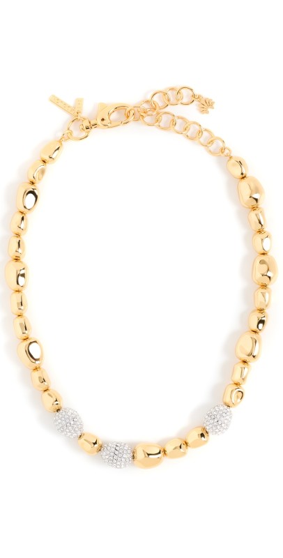 Lele Sadoughi Pebble Necklace Gold