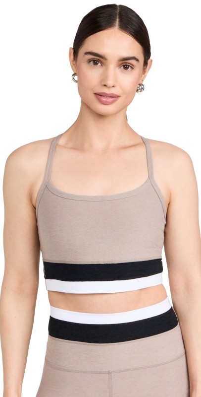 Beyond Yoga Spacedye Horizon Colorblock High Cropped Tank Birch Tri-Color
