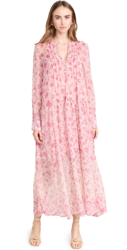 Free Peopleee It Through Dress PINK ROSE COMBO