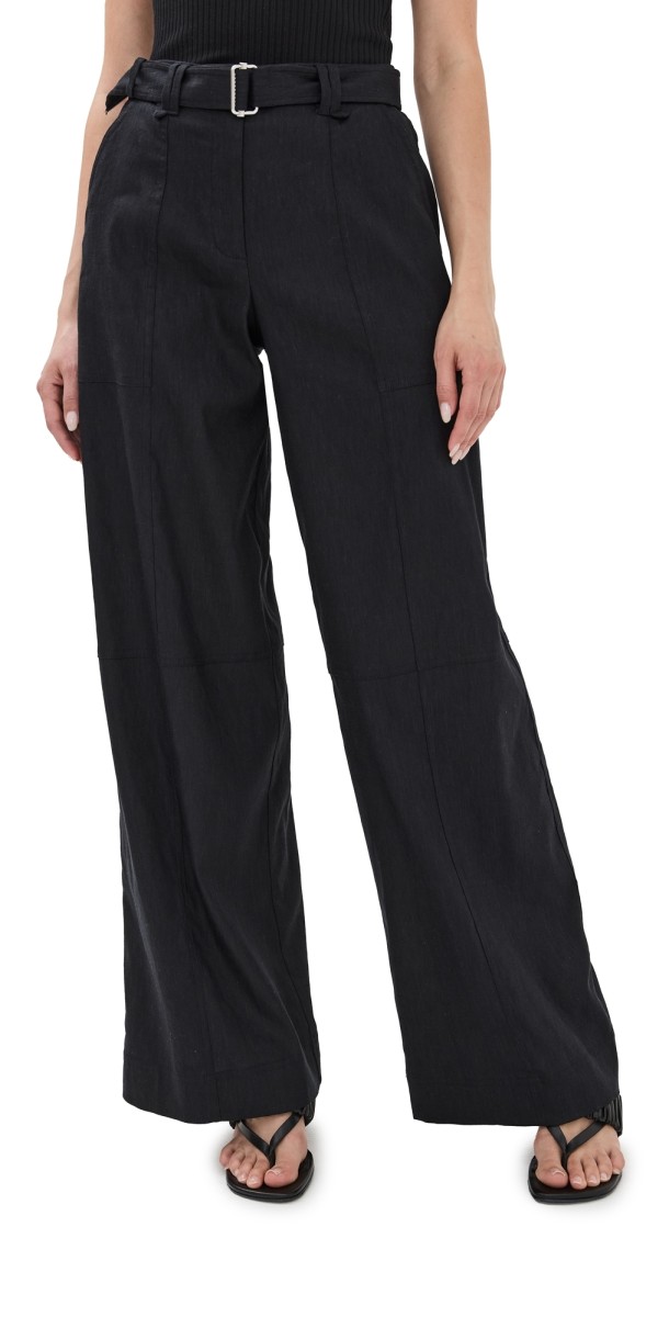 SIMKHAI Amaya Belted Pants Black