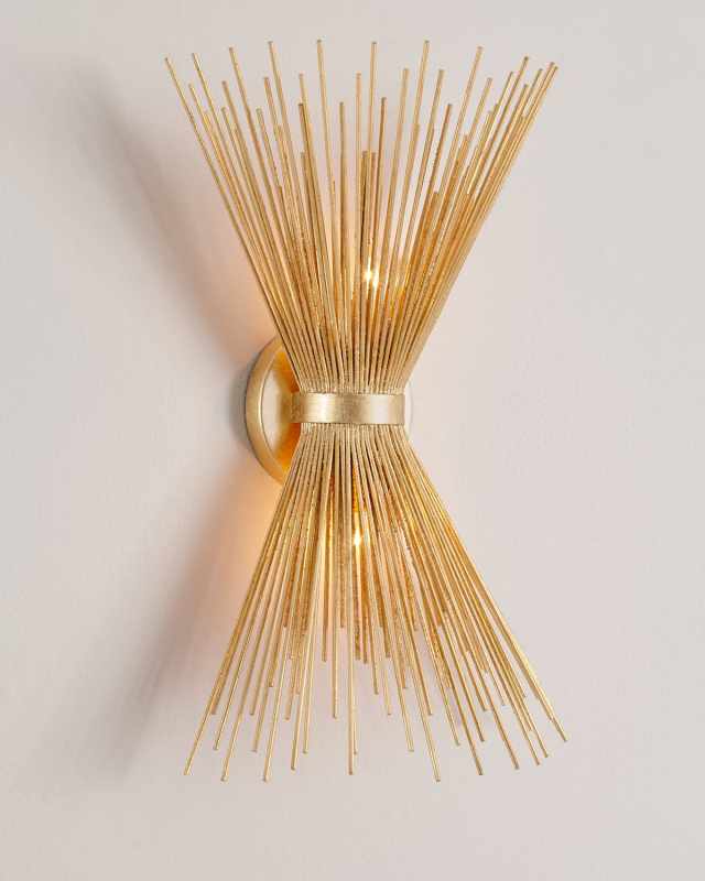 Spray Sconce in Gold Leaf