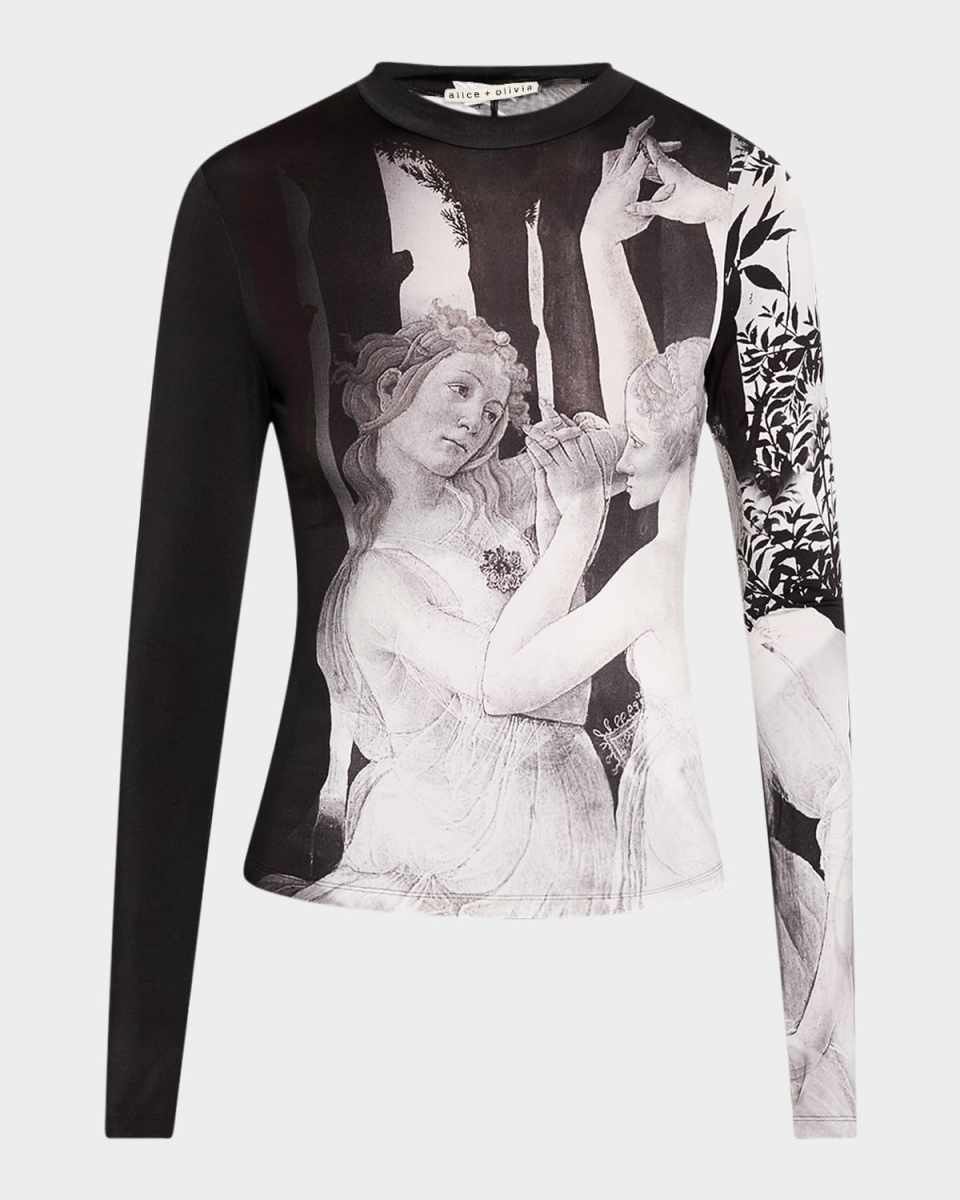 Renaissance Fresco Delaina Long-Sleeve Turtleneck Top