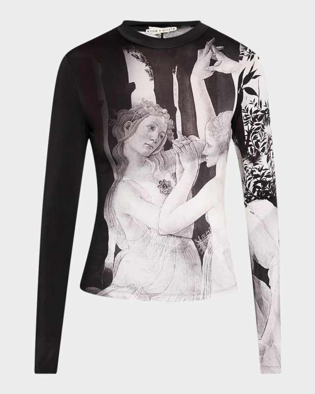 Renaissance Fresco Delaina Long-Sleeve Turtleneck Top