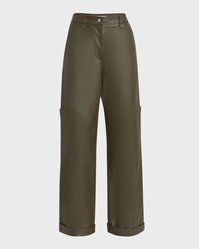 Mason Paneled Leather Pants