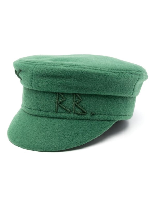 logo-embroidered bakerboy hat