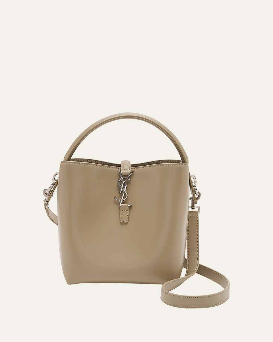 Le 37 Small YSL Bucket Bag in Spazzolato Leather