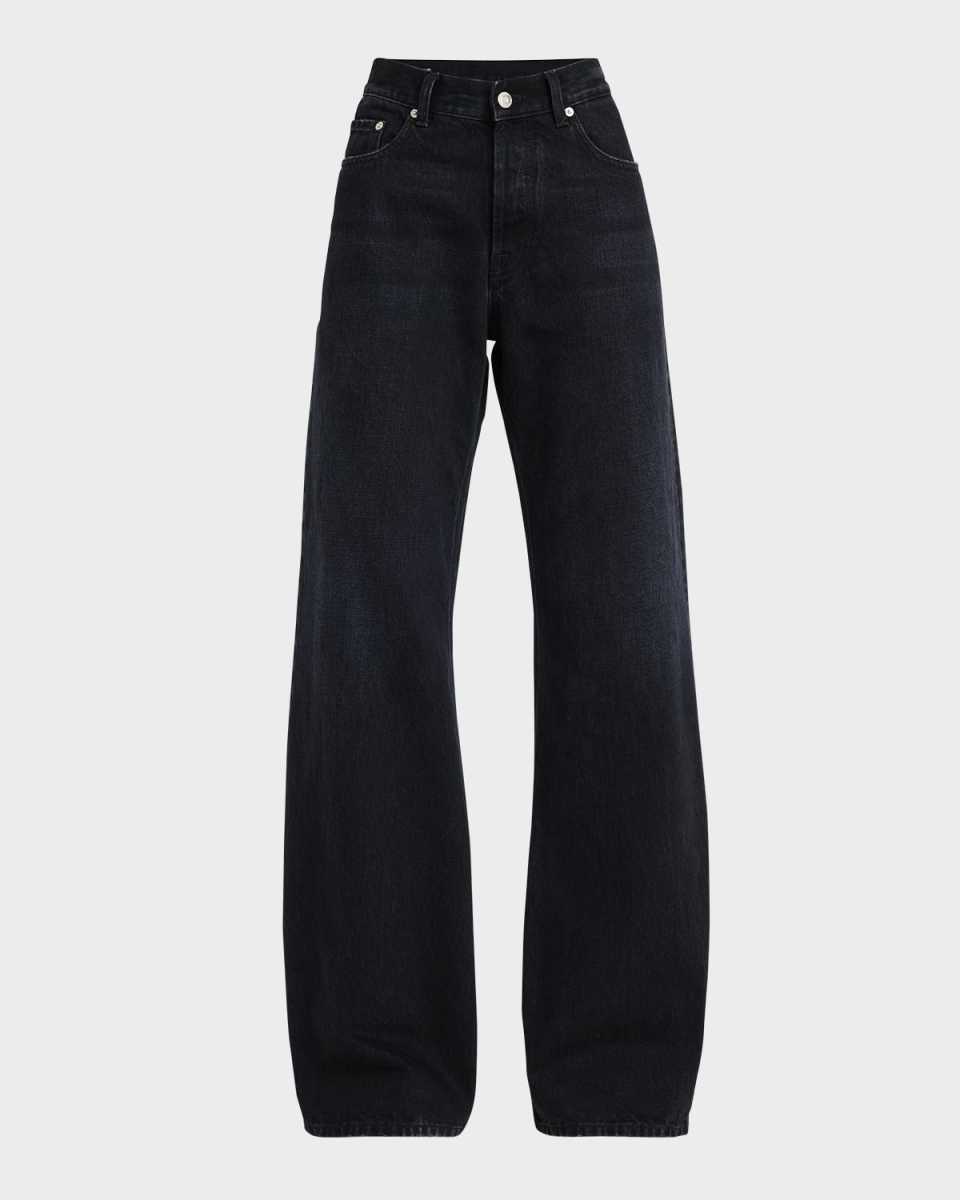 Luke High-Rise Relaxed Straight-Leg Denim Pants