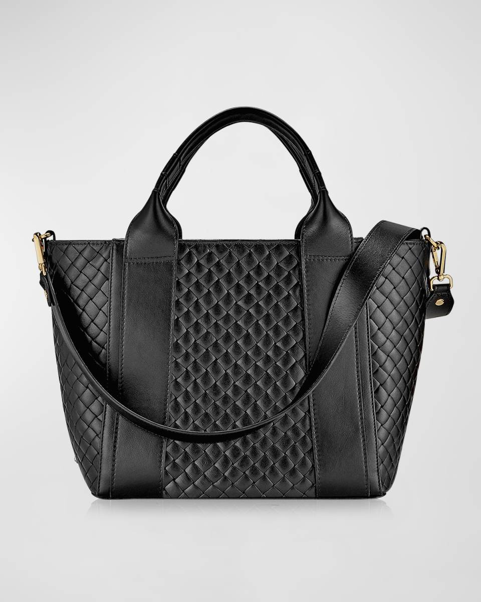 Harper Woven Leather Tote Bag