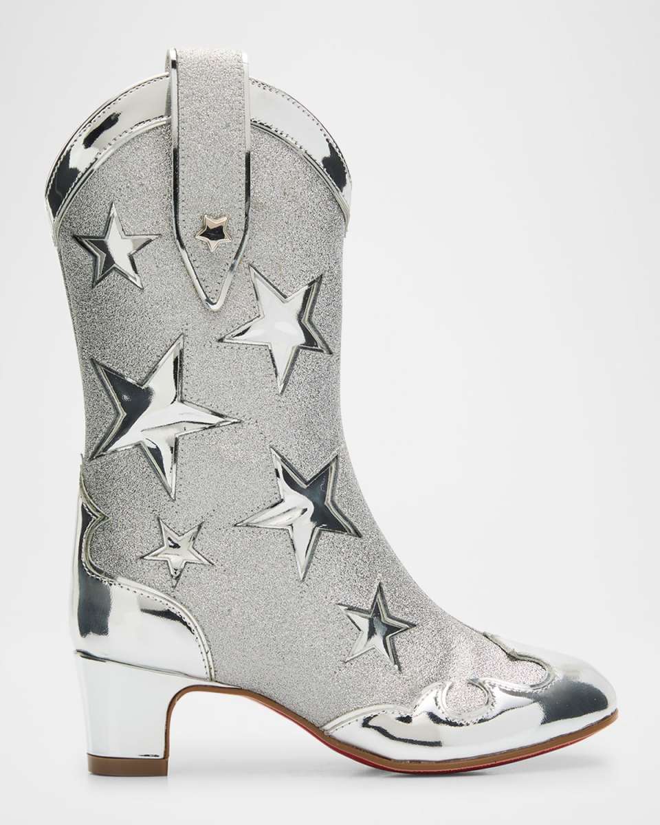Girl's Giddy Calf Leather Cowboy Boots, Toddlers/Kids