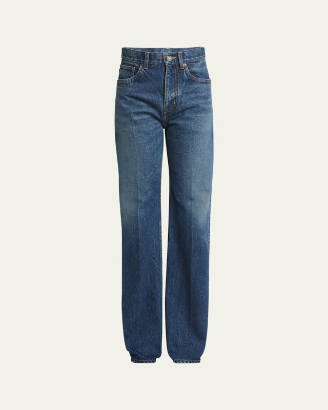 Neo Clyde High-Rise Straight-Leg Jeans