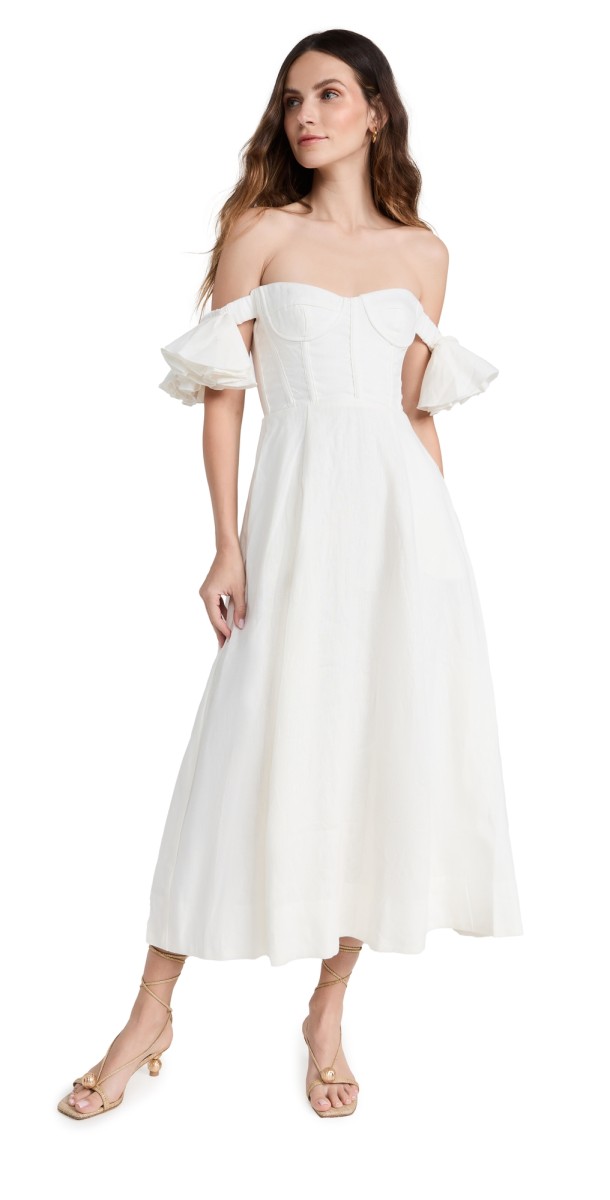 BARDOT Sigma Midi Dress Orchid Wht