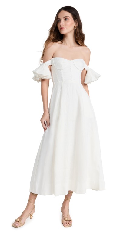 BARDOT Sigma Midi Dress Orchid Wht
