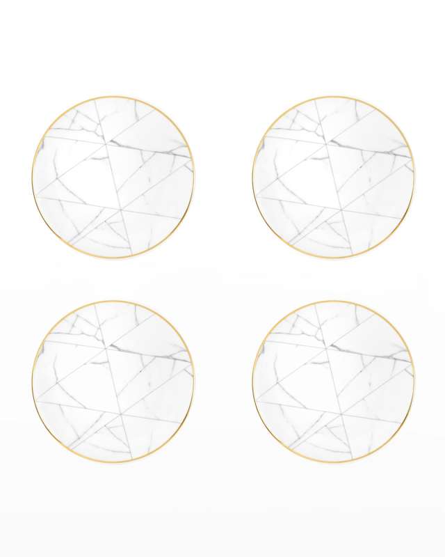 Carrara Bread And Butter Plates, Set Of 4