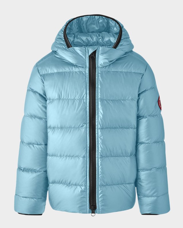 Kid's Crofton Striped Logo Quilted Jacket, Size 2-7
