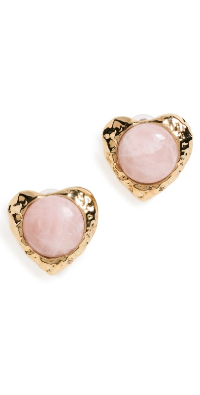 By Alona Eva Earrings Rose Quart