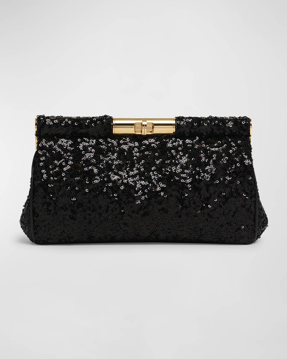 Marlene Medium Sequined Clutch Bag