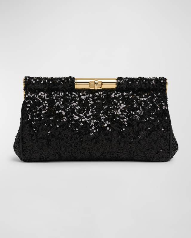 Marlene Medium Sequined Clutch Bag