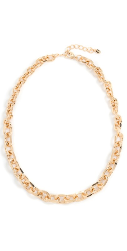 Argento Vivo Large Link Necklace Gold