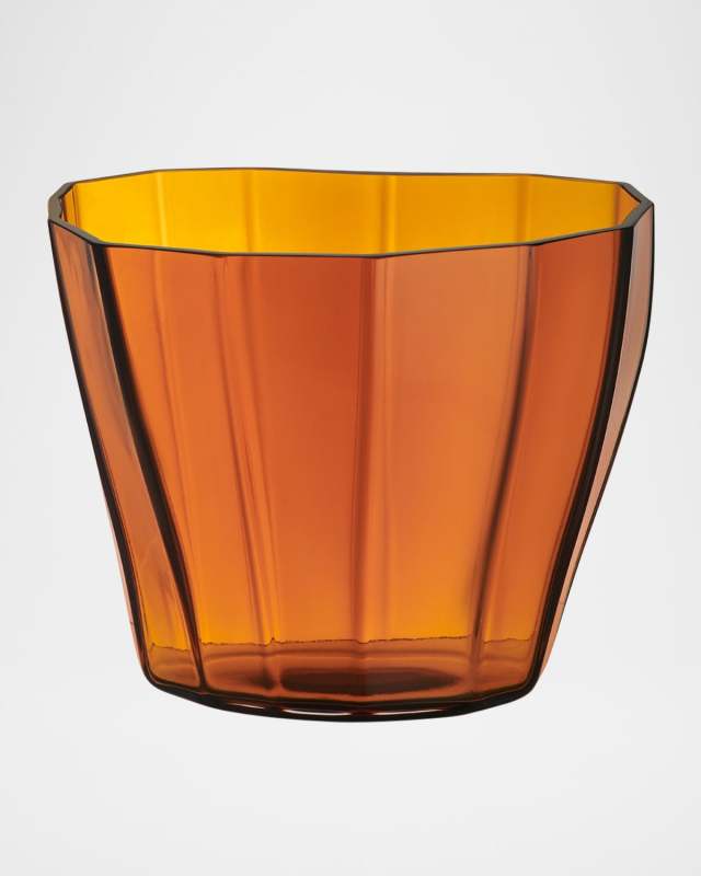 Reed Low Glass Vase