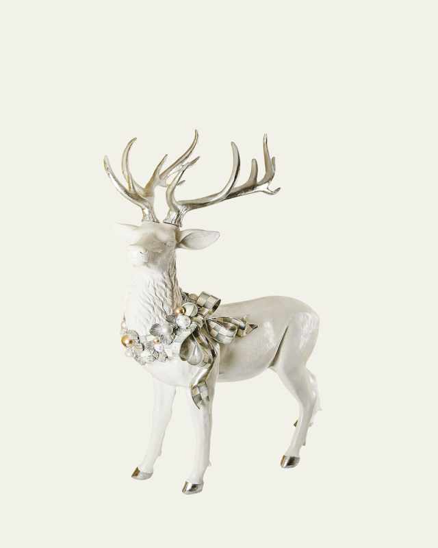 Crystal Palace Standing Trophy White-Tailed Deer Holiday Decor