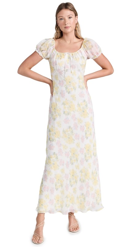 LoveShackFancy Kelila Dress Sherbert Sunrise