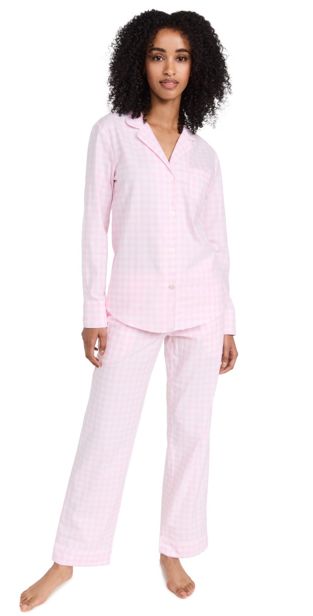 Petite Plume Pink Gingham Pajama Set Pink