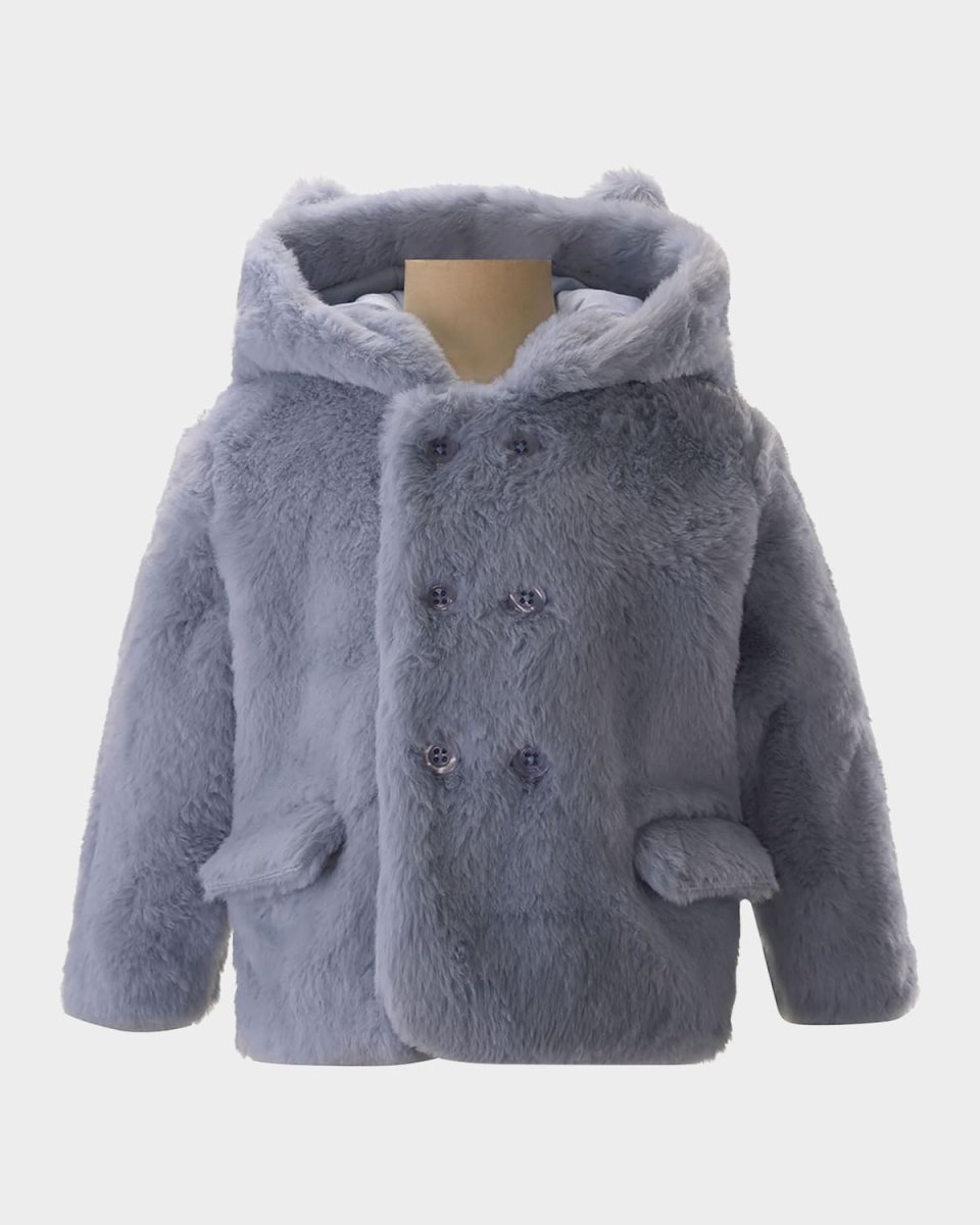 Boy's Hooded Teddy Coat, Size 6M-24