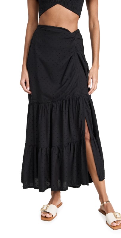 Peixoto Valentina Skirt Black Lotus
