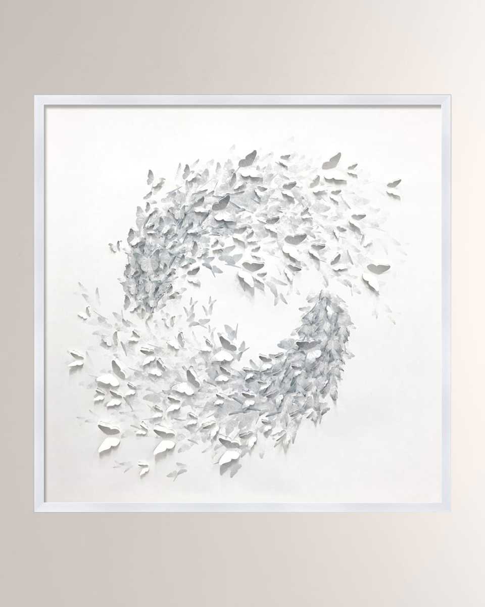 'Butterfly Swirl Shadowbox' Wall Art