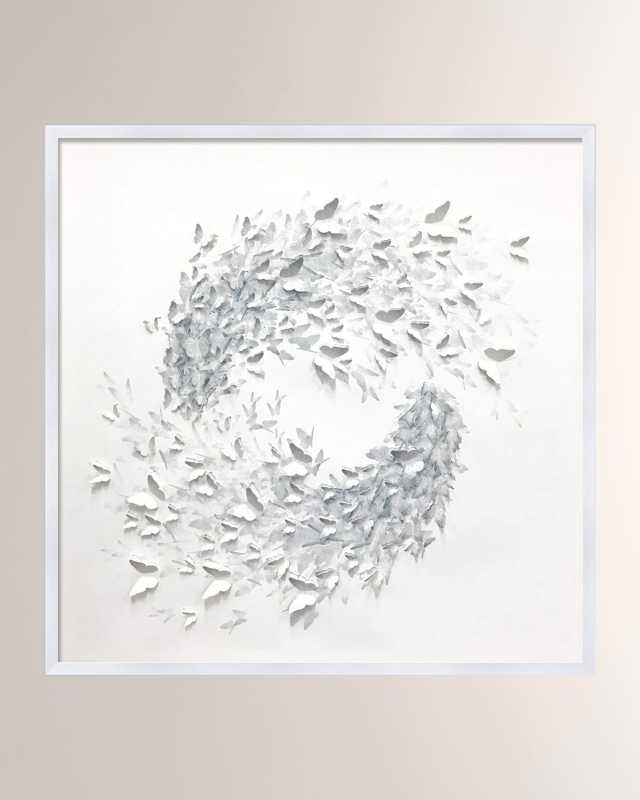'Butterfly Swirl Shadowbox' Wall Art