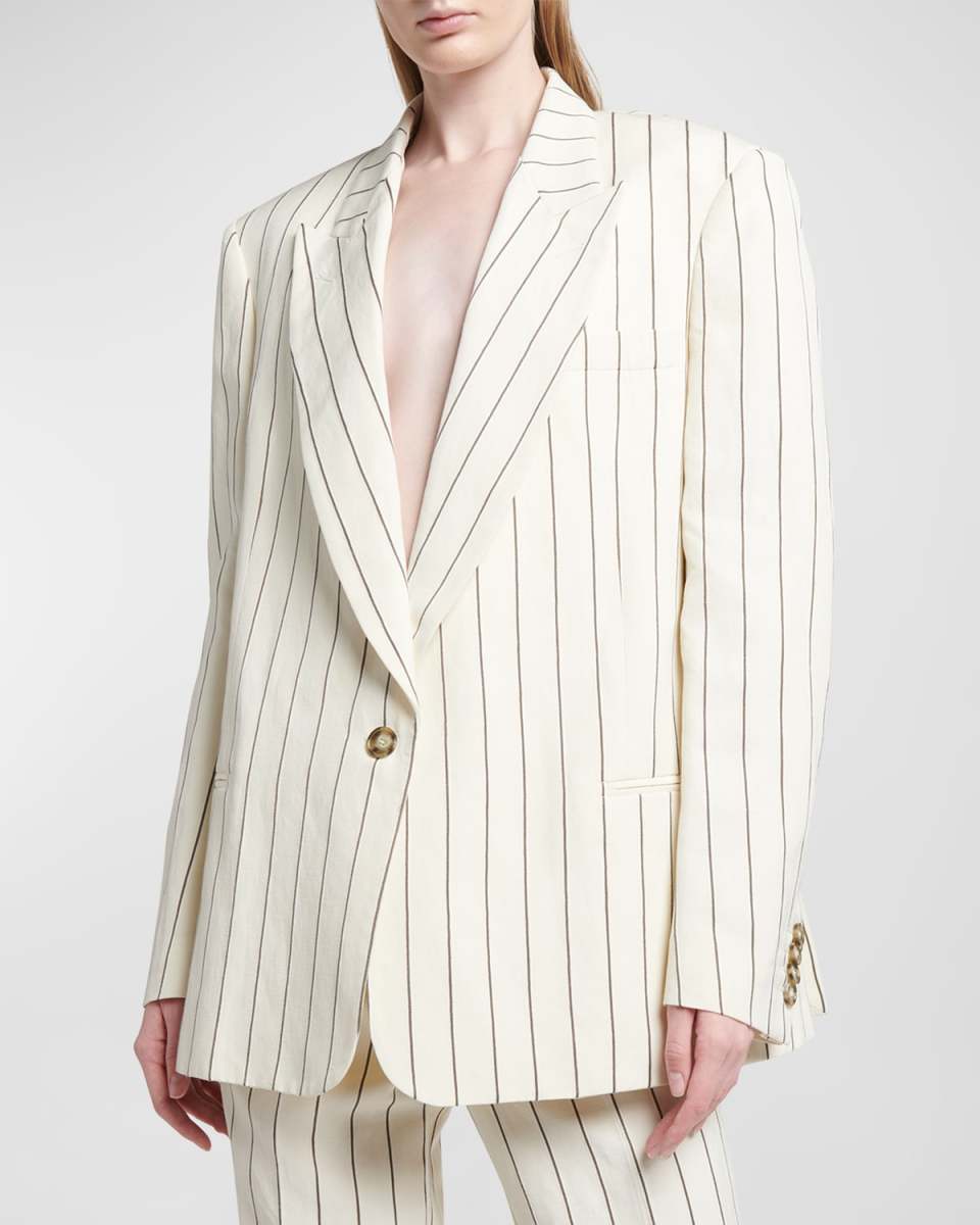 Stripe Oversized Blazer