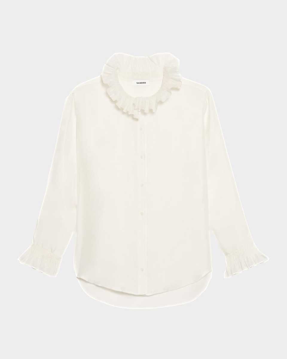 Haby Ruffled Silk Shirt