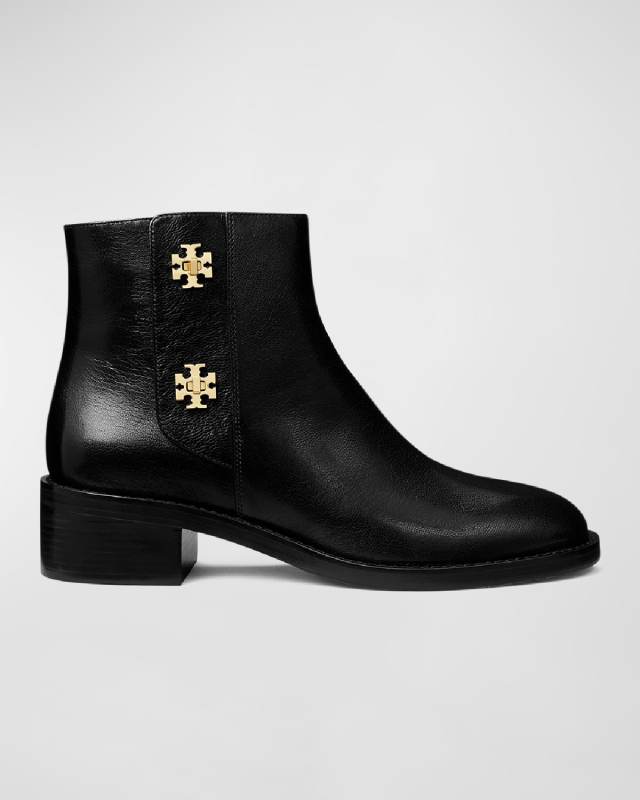 T-Lock Leather Ankle Boots