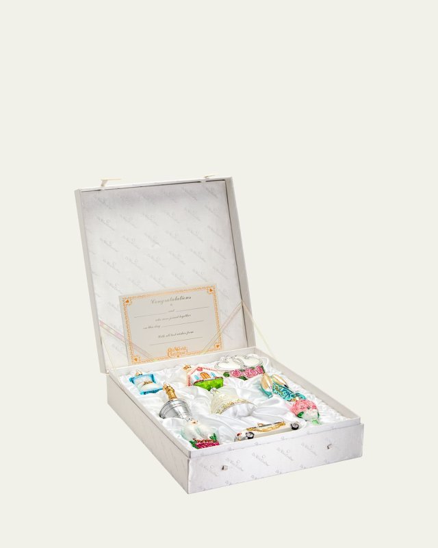 Just Married 9-Piece Christmas Ornament Collection