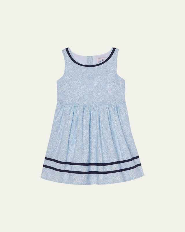 Girl's Charlotte Jacqueline's Blossom-Print Dress, Size 7-14