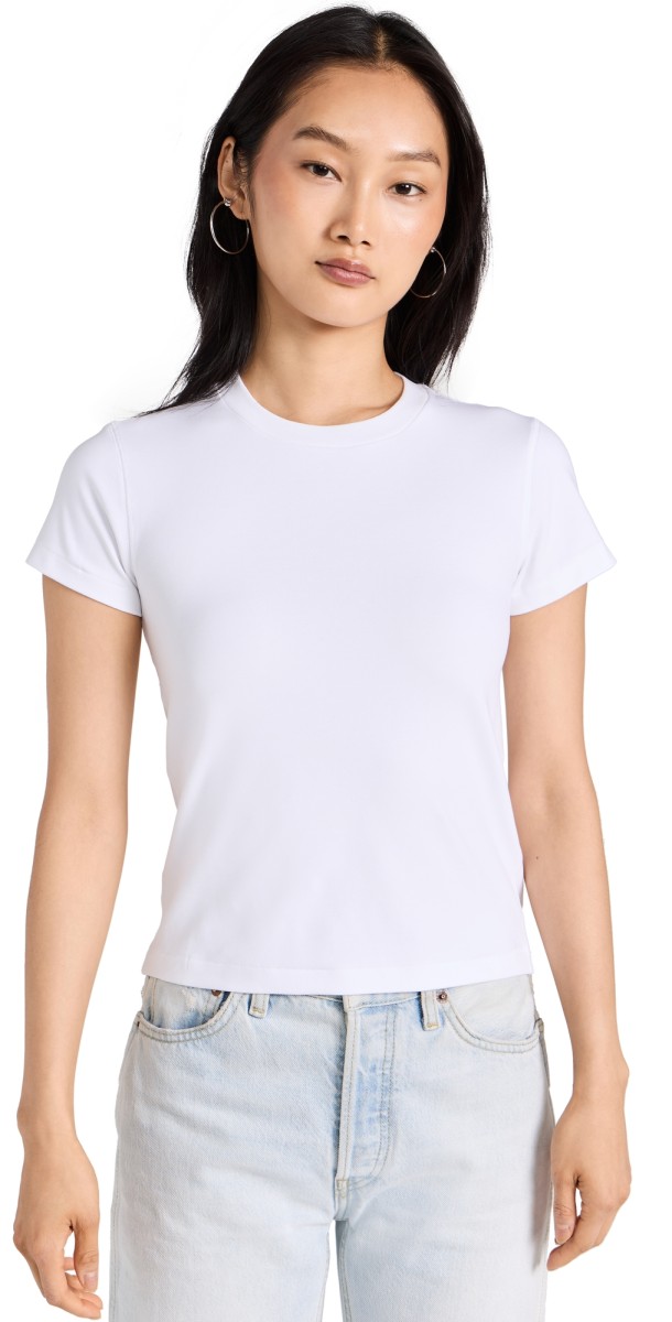 RE/DONE 90s Baby Tee Optic White