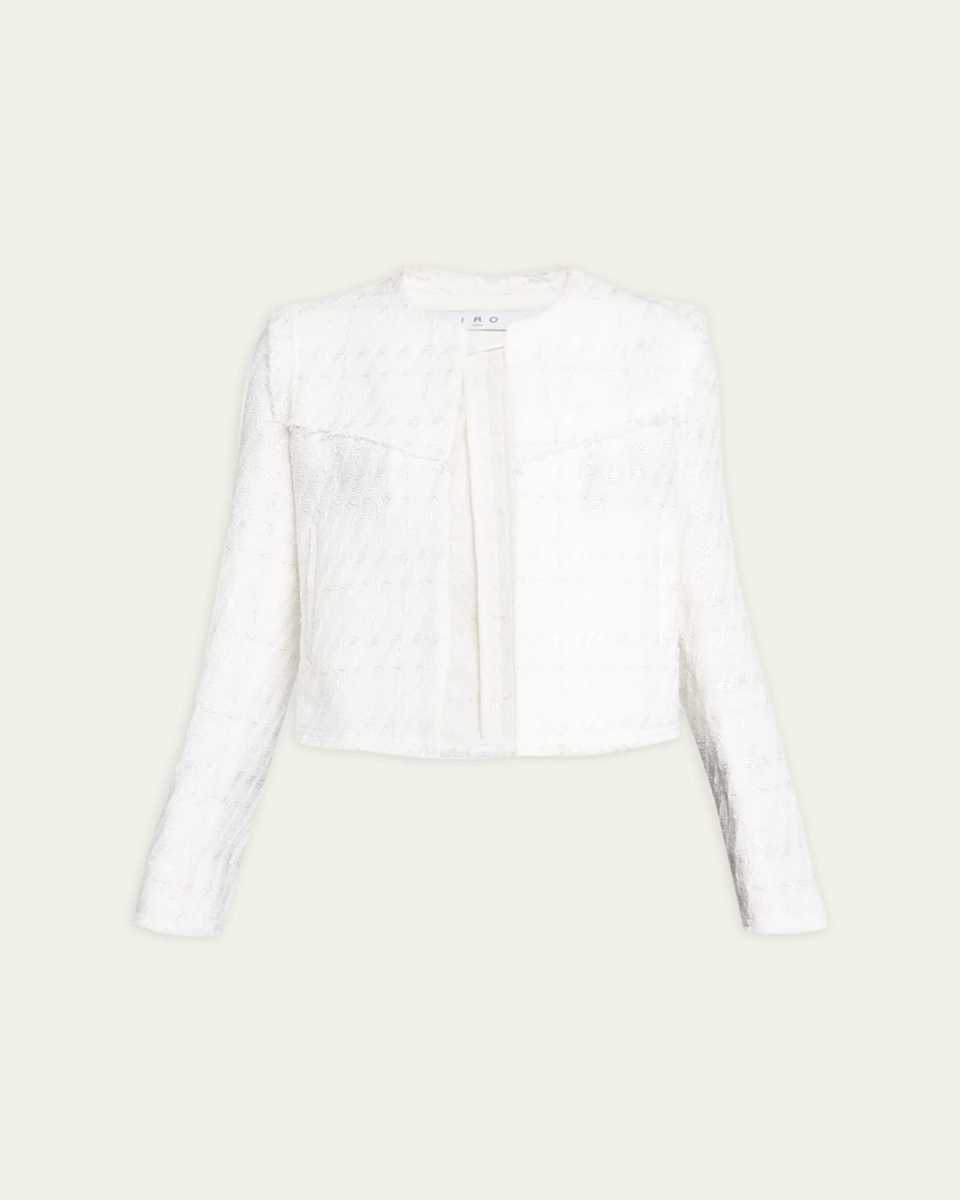 Lubna Tailored Open-Front Jacket