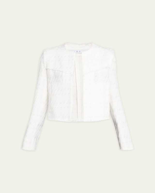Lubna Tailored Open-Front Jacket