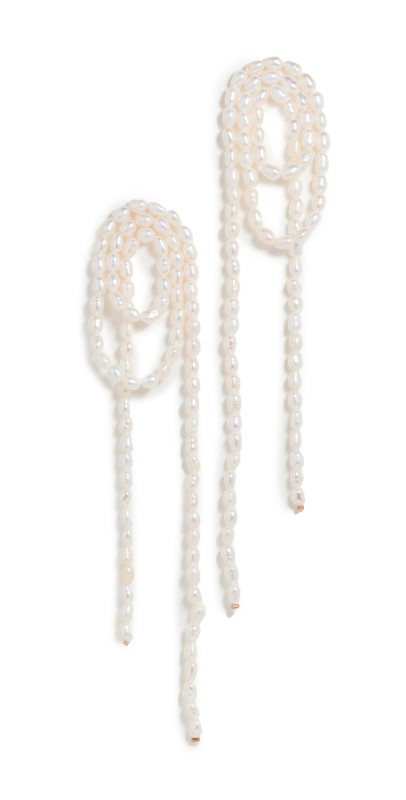 SHASHI Vroom Pearl Earrings Pearl