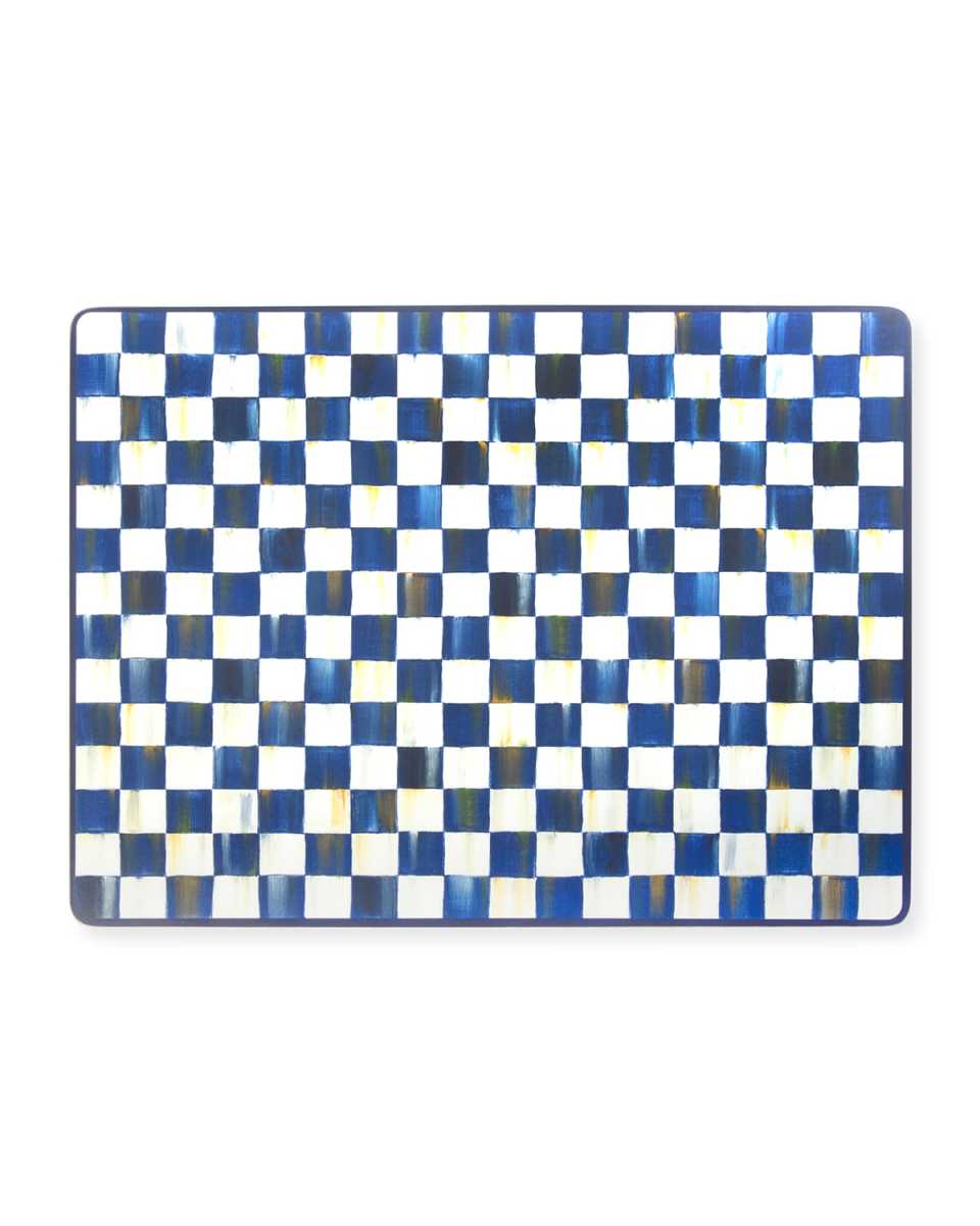Royal Check Cork Back Placemats, Set of 4