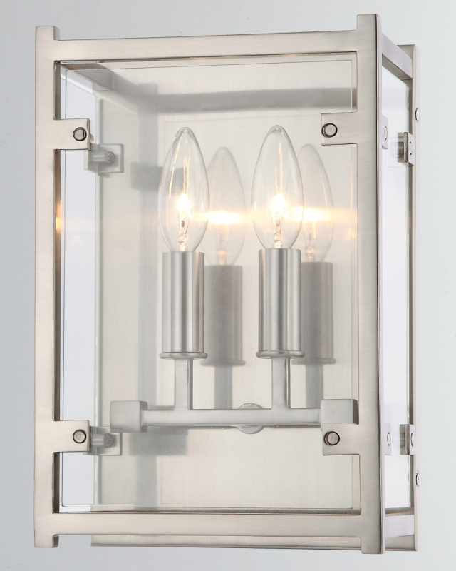 Danbury 2-Light Brushed Nickel Sconce