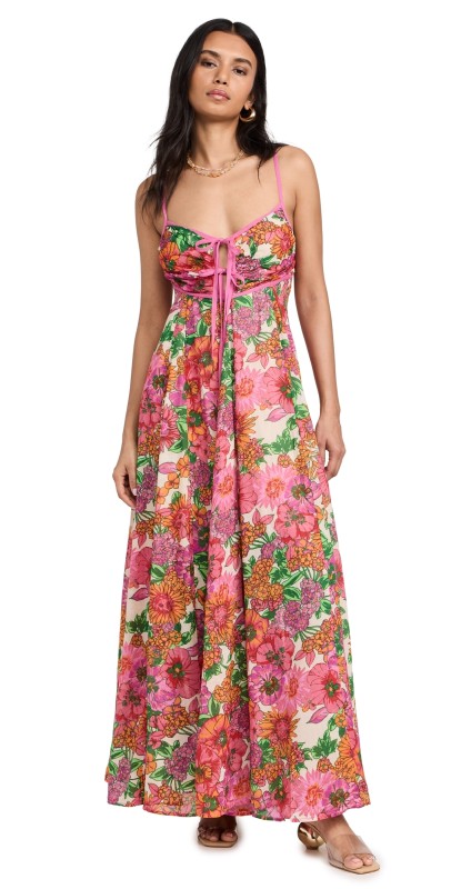 Free People Dream Weaver Maxi Dress Ivory Combo