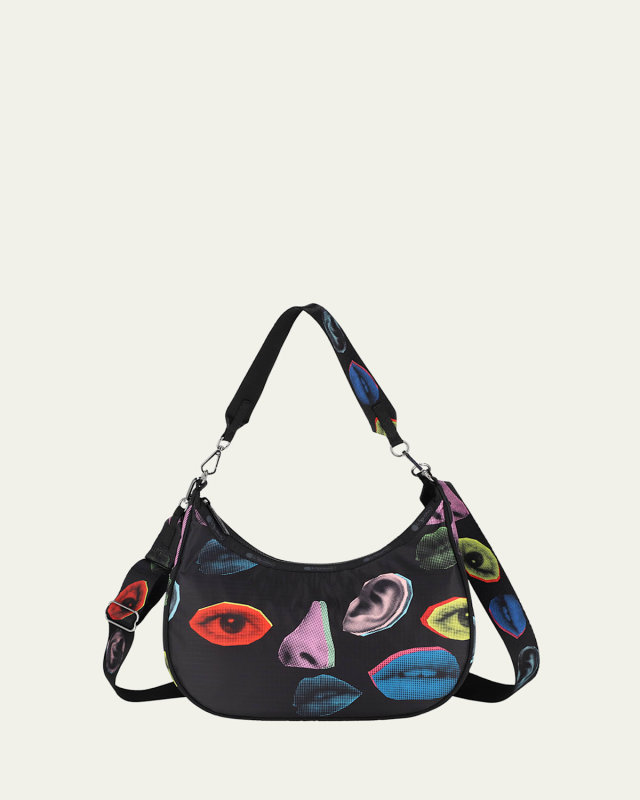 Convertible Printed Hobo Bag