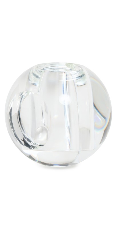 Tizo Design Large Crystal Round Bubble Glass Vase Round Bubble Clear