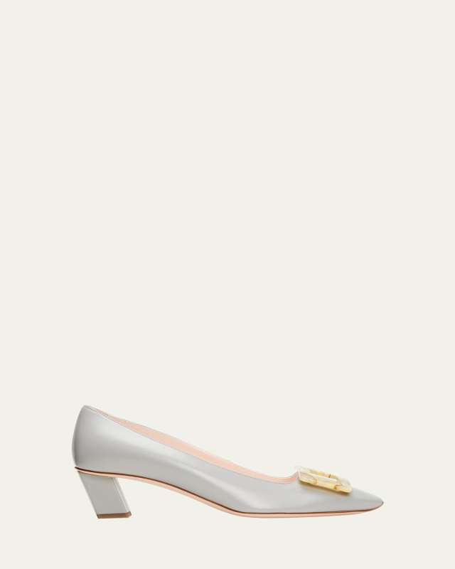 Belle Vivier Buckle Ballerina Pumps